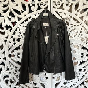 Faux leather jacket